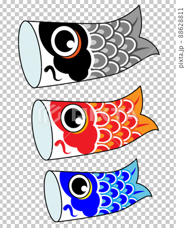 鯉魚流光兒童節兒童節插畫素材 88628811