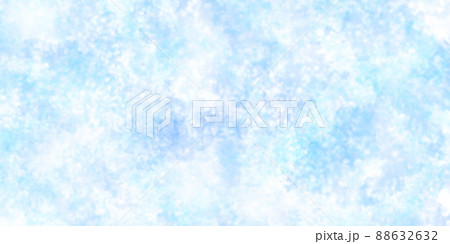 涼しげな水色とブルーの水彩背景 88632632