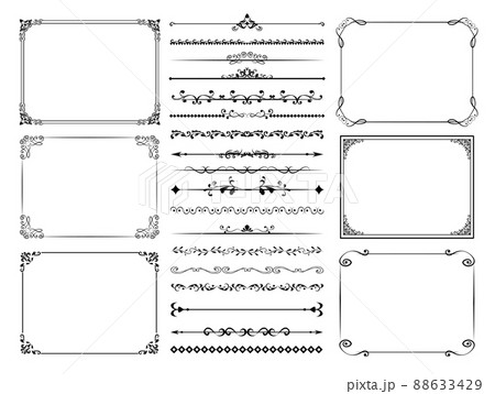 飾り枠　フレーム　クラシック 88633429