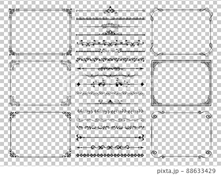 飾り枠　フレーム　クラシック 88633429
