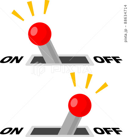 レバースイッチとON、OFFの文字 レバースイッチとON、OFFの文字 88634714