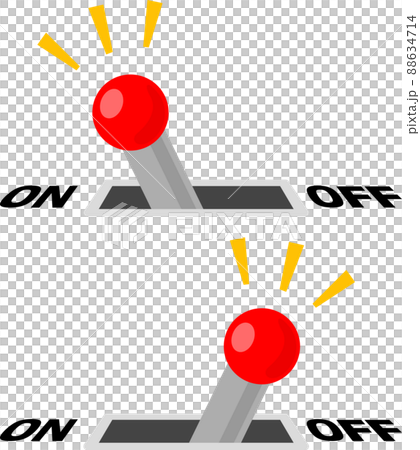 レバースイッチとON、OFFの文字 レバースイッチとON、OFFの文字 88634714