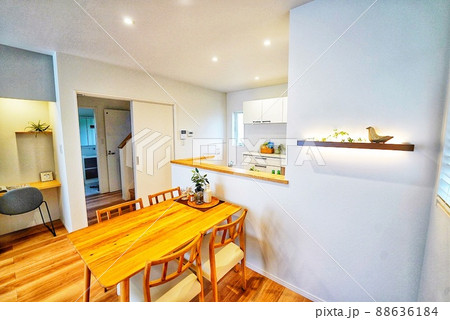 リモートワークスペースがあるリビング リモートワークスペースがあるリビング 88636184