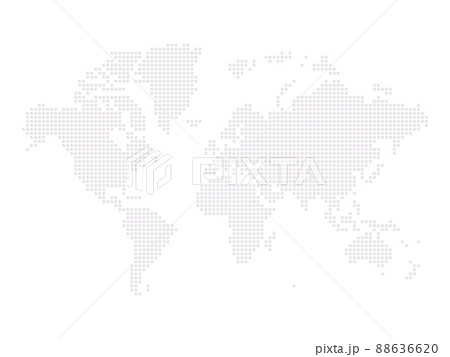 世界地図のドット背景イラスト素材 88636620