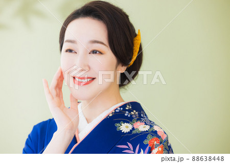 青い訪問着 青い訪問着 88638448