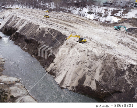 雪堆積場の様子（空撮） 88638801
