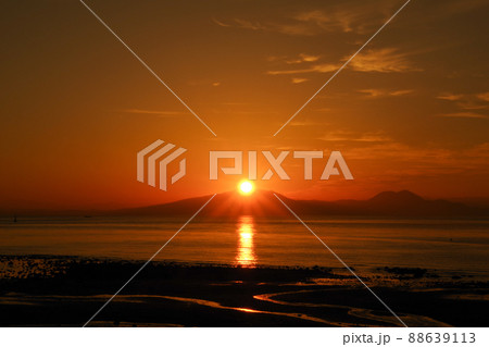 有明海の日の出の光景 有明海の日の出の光景 88639113