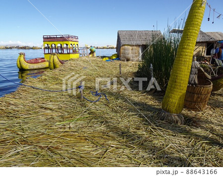 【ペルー】チチカカ湖とウロス島の景色(プーノ) 【ペルー】チチカカ湖とウロス島の景色(プーノ) 88643166