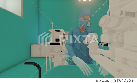 病院 手術室 人あり イラスト Cgのイラスト素材