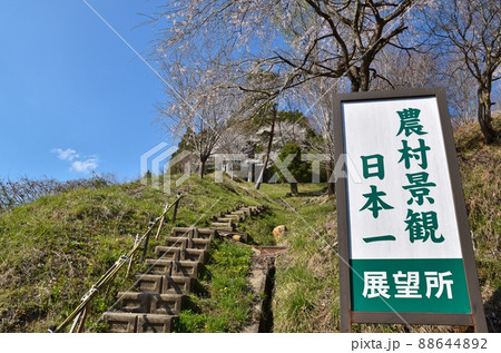 春の農村景観日本一展望所　岐阜 88644892