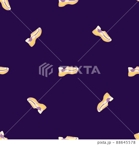 Seamless Pattern With Modern Sneakers のイラスト素材 Seamless Pattern With Modern Sneakers のイラスト素材