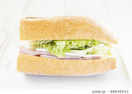 美味しいフランスパンサンド 88646042