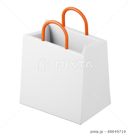 Shopping bag high quality 3D render illustration icon. Shopping bag high quality 3D render illustration icon. 88649719