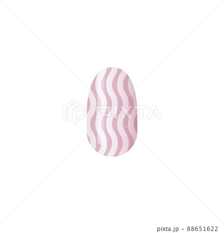Nail art design sample with geometric ornate vector illustration isolated. 88651622