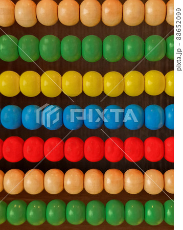 Abacus with wooden balls detailed view, colourful background, banner, cover, mockup, for your design, vertical Abacus with wooden balls detailed view, colourful background, banner, cover, mockup, for your design, vertical 88652099