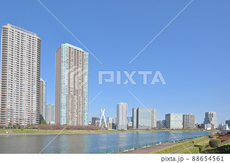 東京都隅田川テラスの風景 88654561