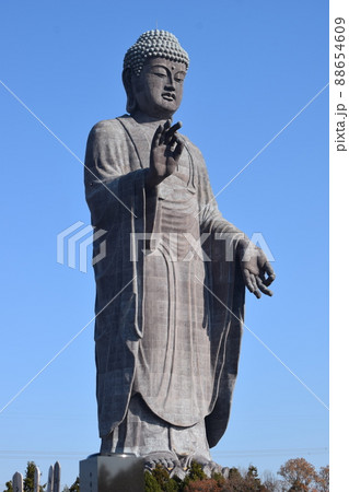 牛久大仏 世界最大のブロンズ立像の写真素材 [88654609] - PIXTA