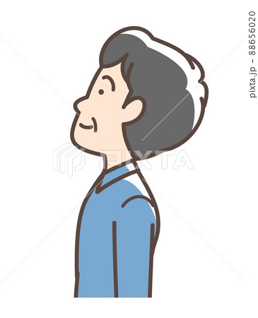 上を向いている男性 上を向いている男性 88656020