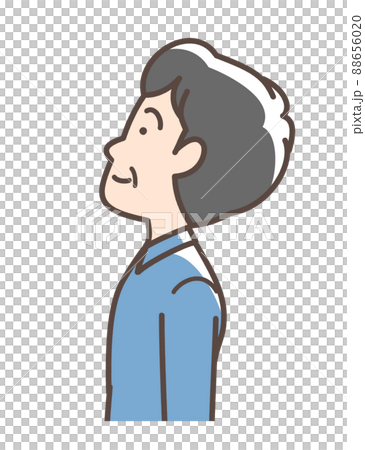 上を向いている男性 上を向いている男性 88656020