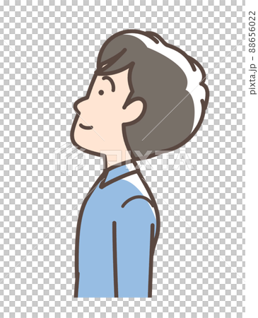 上を向いている男性 88656022