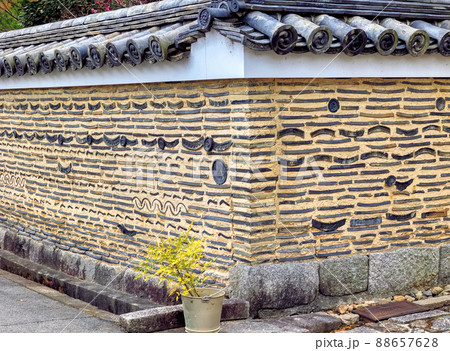 京都、大徳寺大光院の筑地塀 88657628