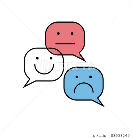 Comment logo. Review icon. Opinion symbol 88658249