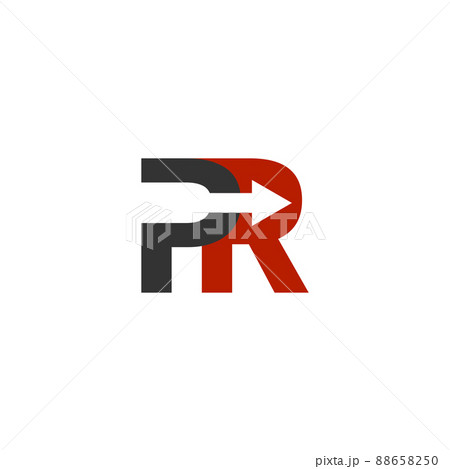 Public relations logo. PR letters 88658250