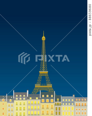 パリ paris エッフェル塔 tour eiffel 夜景 パリ paris エッフェル塔 tour eiffel 夜景 88659680