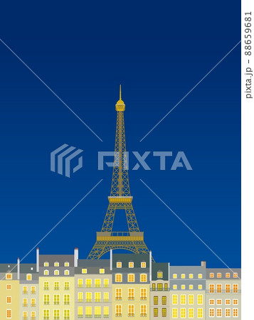 パリ paris エッフェル塔 tour eiffel 夜景 パリ paris エッフェル塔 tour eiffel 夜景 88659681