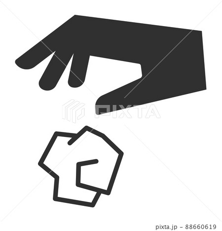 ポイ捨てのアイコン ポイ捨てのアイコン 88660619