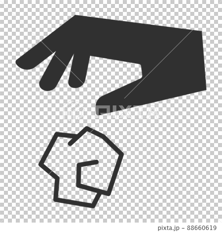 ポイ捨てのアイコン ポイ捨てのアイコン 88660619