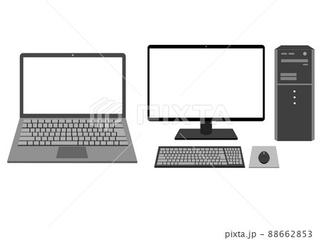 ノートパソコンとデスクトップパソコン ノートパソコンとデスクトップパソコン 88662853