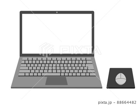 ノートパソコンとマウス ノートパソコンとマウス 88664482