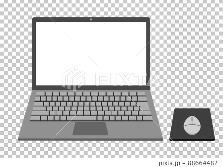 ノートパソコンとマウス ノートパソコンとマウス 88664482