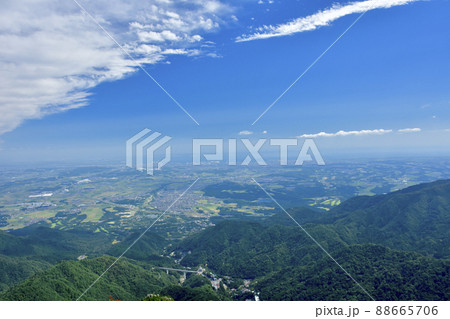 三重県菰野町　御在所岳中登山道からの眺望 88665706