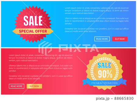 Special Offer Premium Promotion Sale Round Labels 88665830
