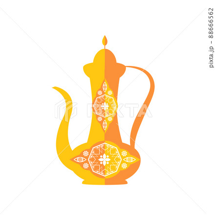 Pretty Vase with Decorative Pattern Color Template 88666562