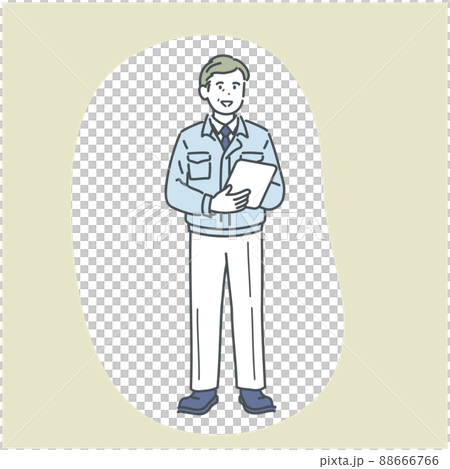 キャリア男性作業員のイメージイラスト 88666766