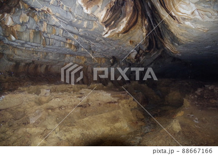 マレーシア　ボルネオ島の世界遺産グヌン・ムル国立公園　ラガン洞窟のファーストレーン 88667166
