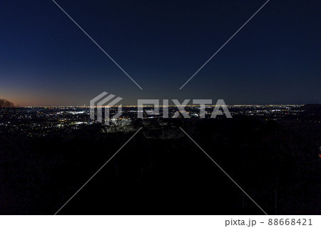 栃木市の大平山からの夜景 88668421