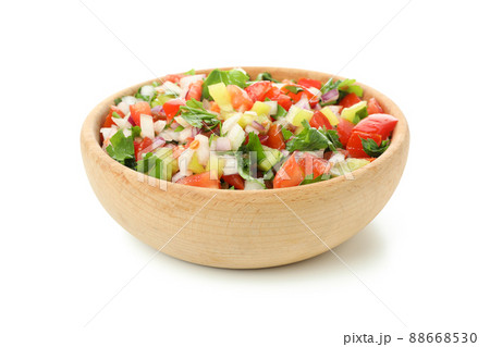 Bowl of Pico de Gallo isolated on white background 88668530