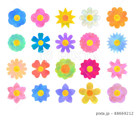 花アイコンイラストセット 88669212