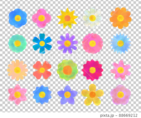 花アイコンイラストセット 88669212