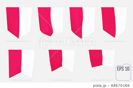Polish gobelins or pennants. Poland national waving tapestry pennon, tapestries and flags. Polish gobelins or pennants. Poland national waving tapestry pennon, tapestries and flags. 88670166