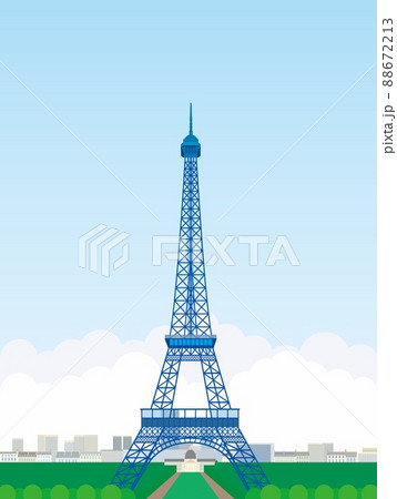 エッフェル塔 tour eiffel パリ paris 入道雲 エッフェル塔 tour eiffel パリ paris 入道雲 88672213