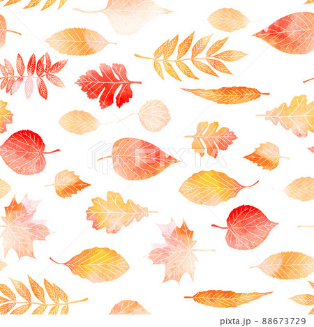 Autumn leaves seamless patter 88673729
