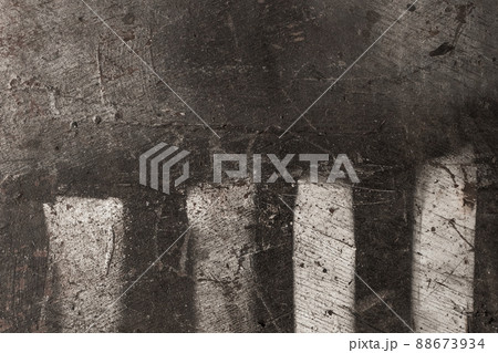 Old Road Abandoned Pedestrian Crossing City Dark Crosswalk Dirty Symbol and Background Sign 88673934