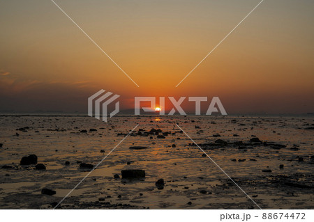 風景 夕焼け 日没 88674472