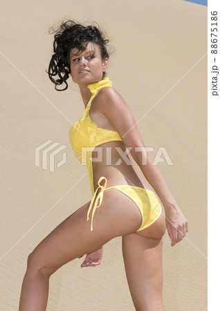 Beautiful woman with swimwear under the sun 88675186