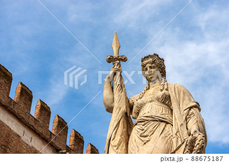Statue of Independence called Teresona in Treviso Veneto Italy 88675187